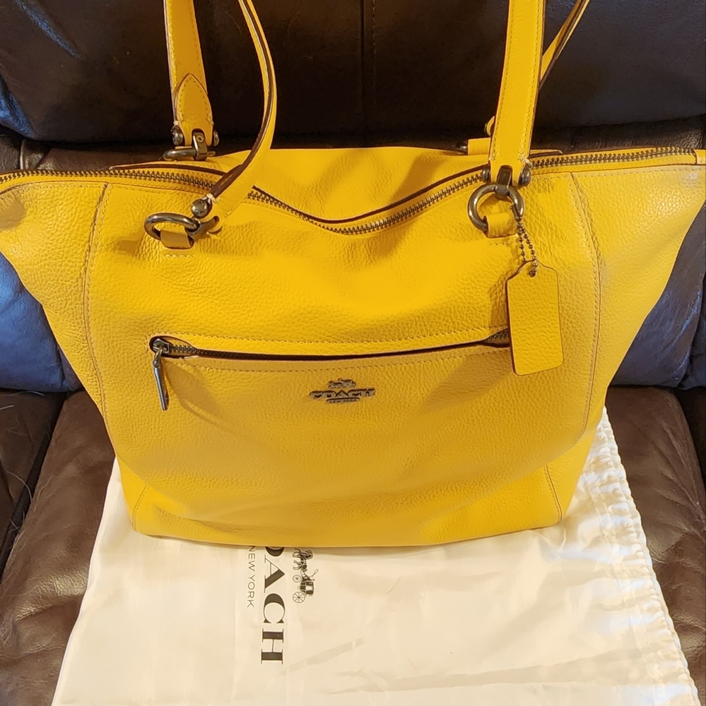 Coach Yellow Gallery Tote